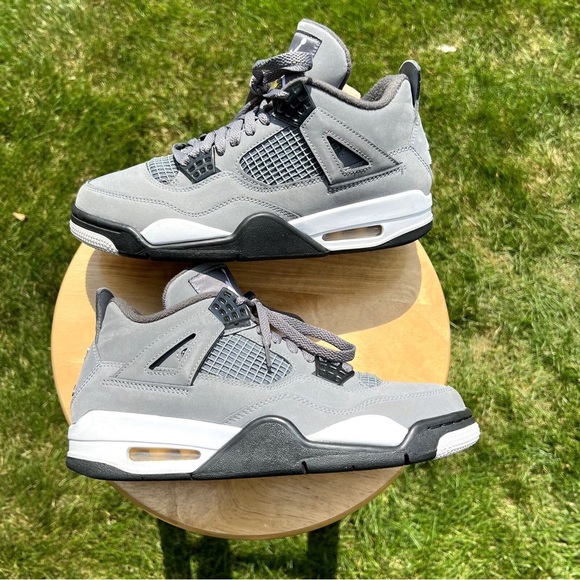 Nike Air Jordan 4 Retro Cool Grey 201 Men Shoes Size 8 Ships w - Picture 1 of 3